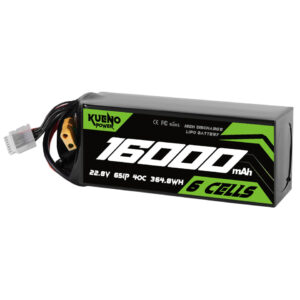 Kueno Power 16000mAh 22.8V 6S 40C HV FPV Drone Lipo Battery