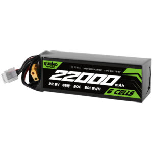 Kueno Power 22000mAh 22.8V 6S 20C HV FPV Drone Lipo Battery