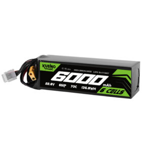 Kueno Power 6000mAh 22.8V 6S 70C HV FPV Drone Lipo Battery