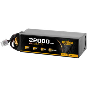 High-Voltage 22.8V 22000mAh 6S1P 20C LiPo Battery for FPV Drone RC Helicopter